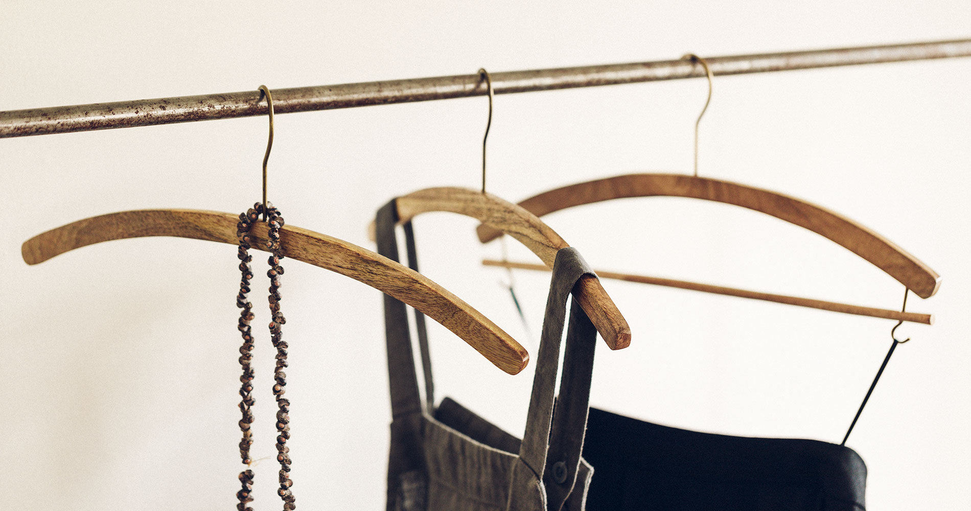fog linen work - Wood Shirt Hanger