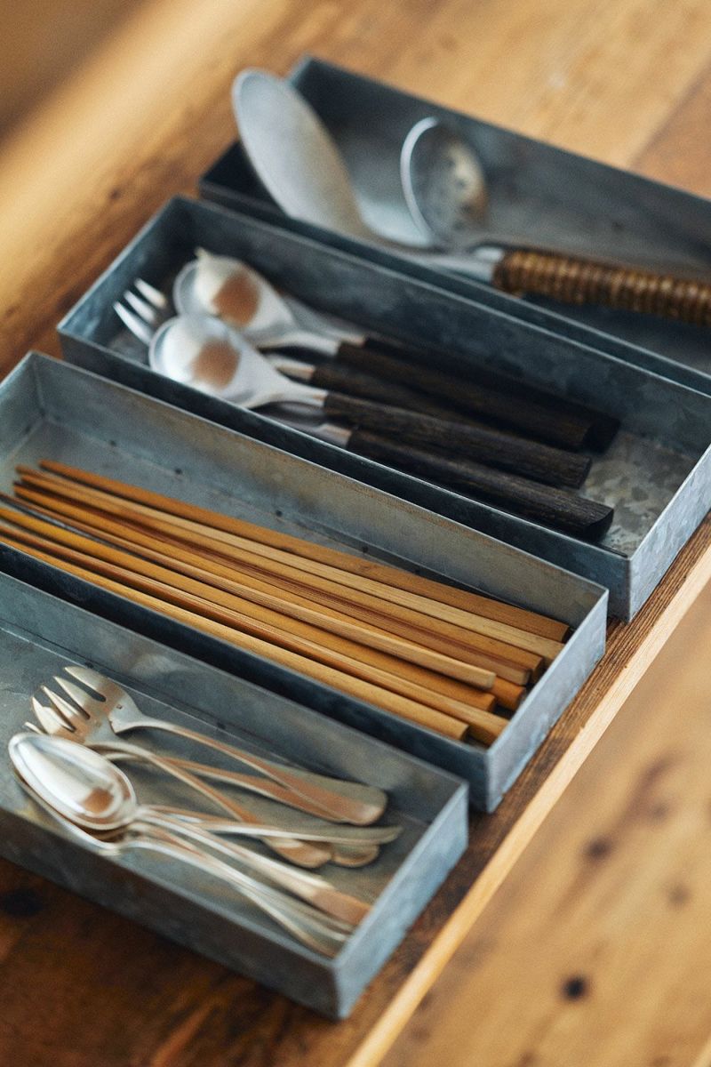 METAL ORGANIZERS - CUTLERY BOX