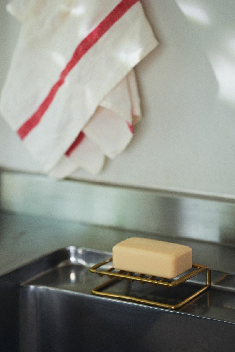 fog linen work - BRASS SOAP STAND