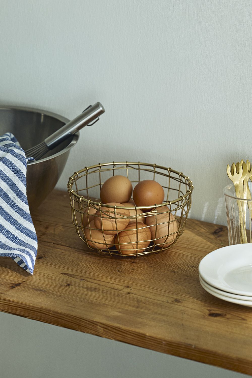 IRON WIRE BASKET ROUND SHALLOW (S)