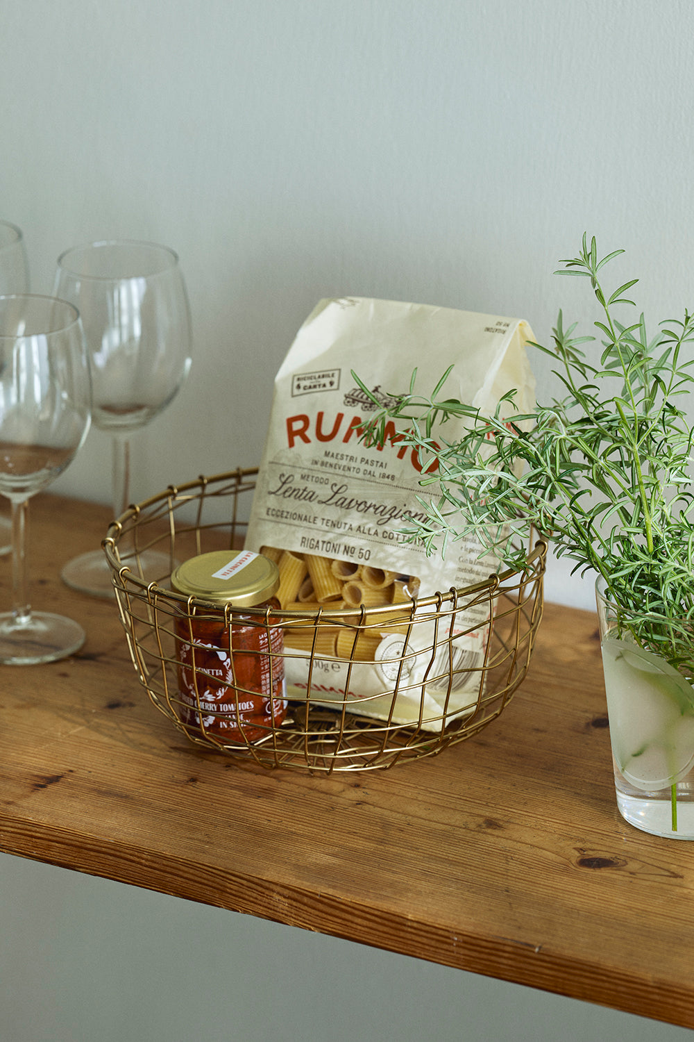 fog linen work - IRON WIRE BASKET ROUND SHALLOW (M)