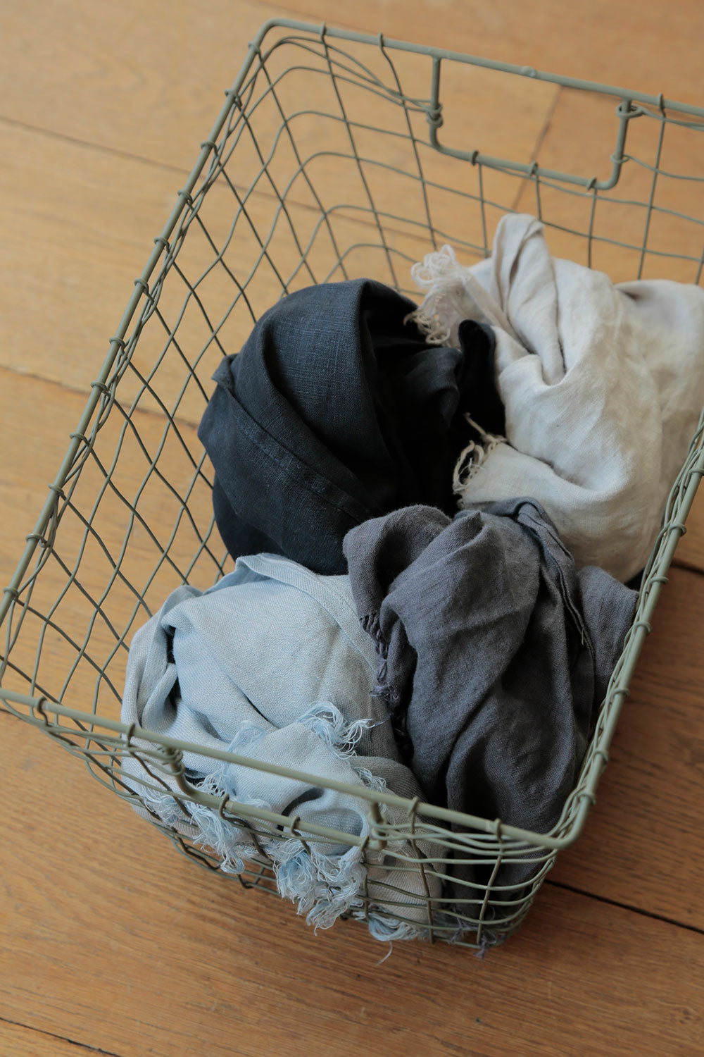 fog linen work - STANDARD BASKET (M)