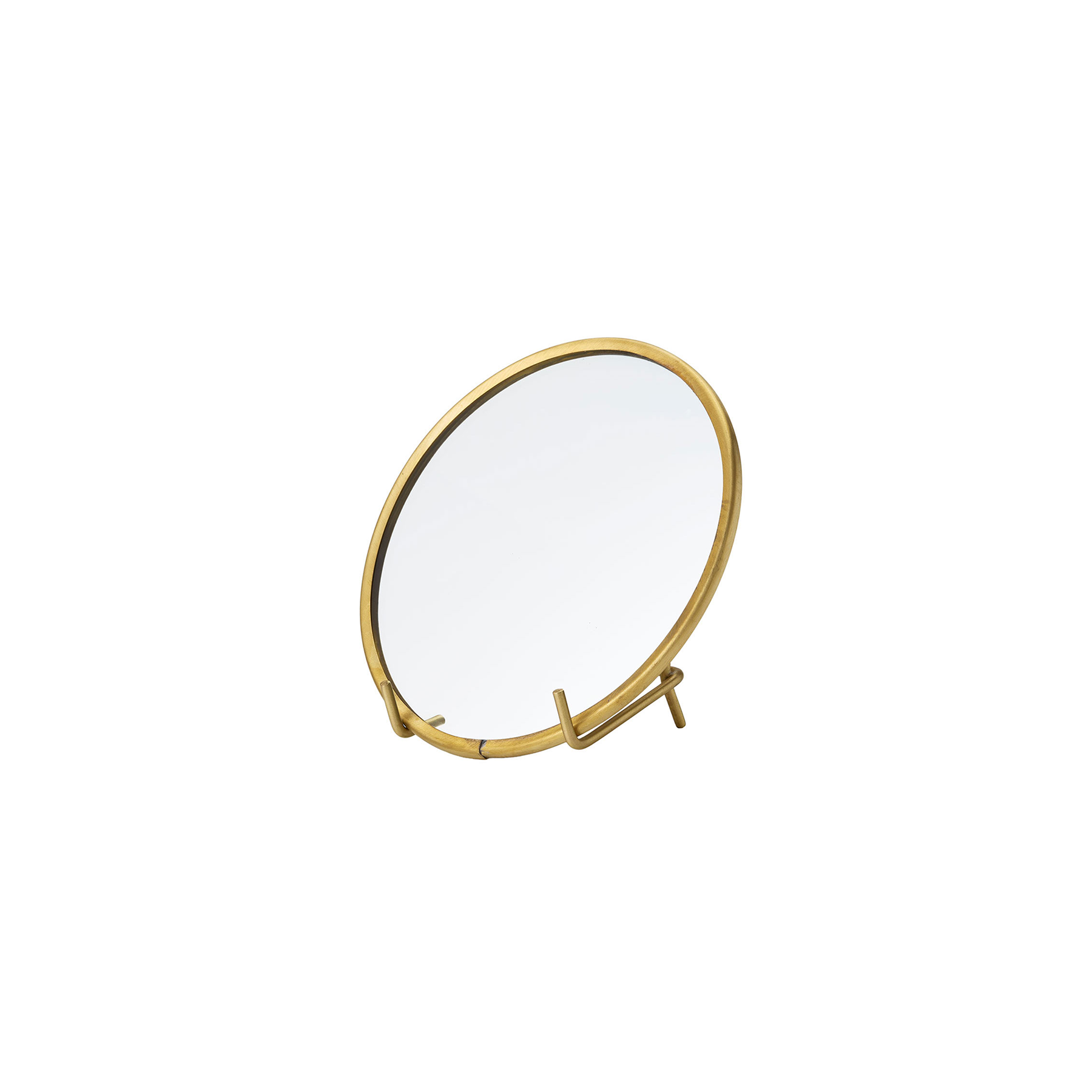 BRASS FRAMED MIRROR (S) ROUND
